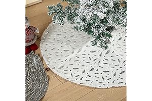 Zokbom: Sparkling Silver and Gold Christmas Tree Skirt
