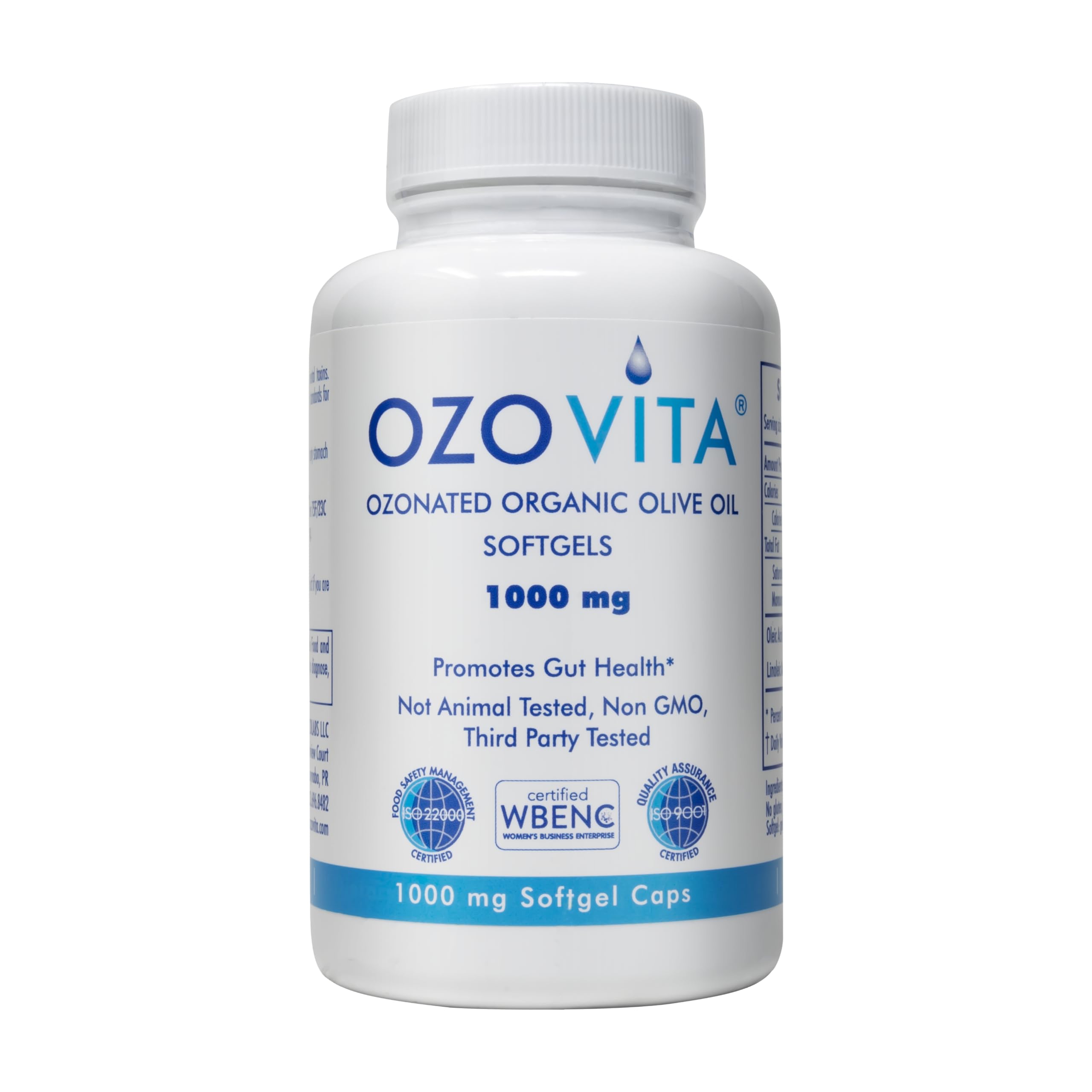 High Potency Ozonated Organic Extra Virgin Olive Oil Softgels 1000mg | Pure Oxygenated Capsules for Immune Support & Gut Health | Organic Oxygen Infused Supplement | 60 Softgels