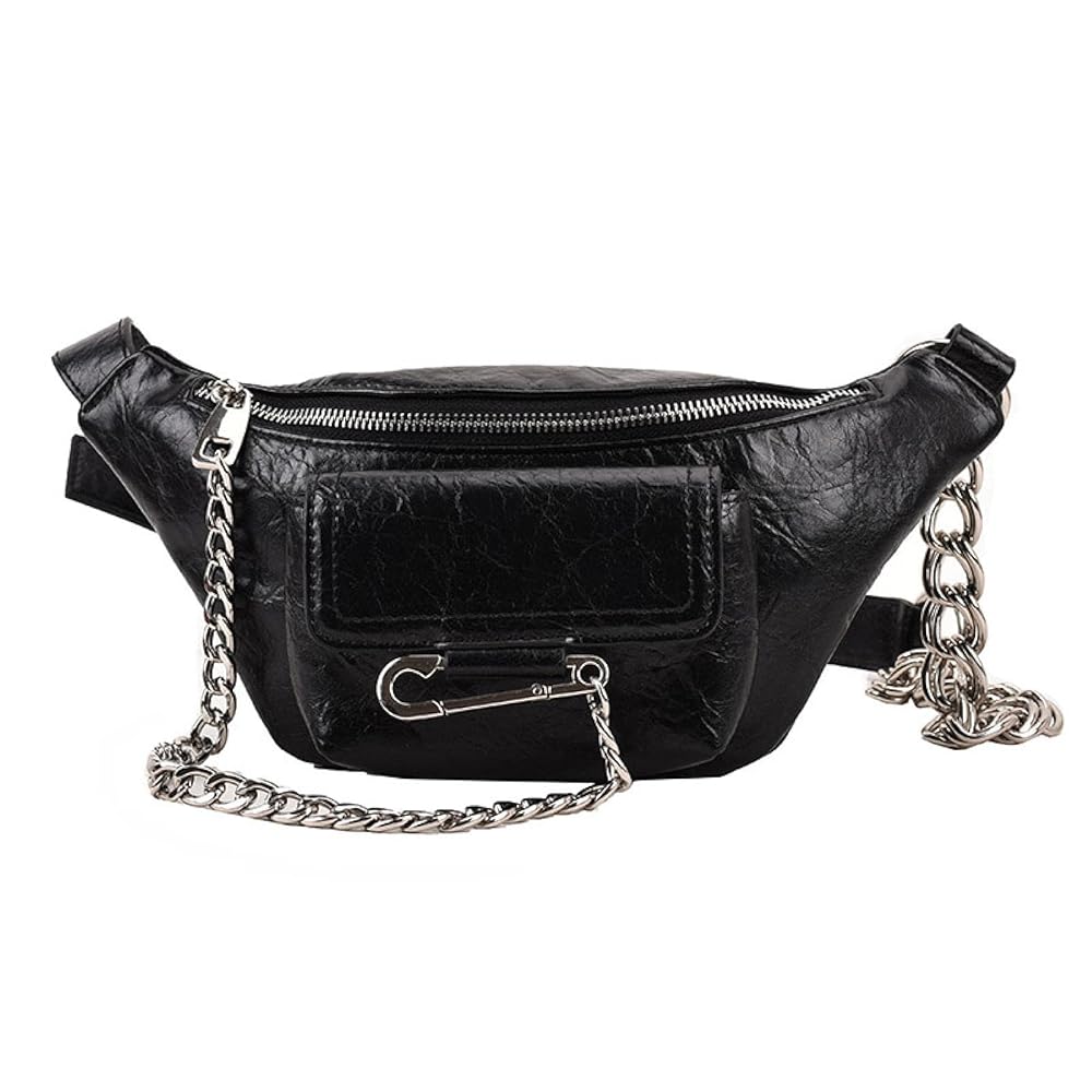 Marsupio da donna Marsupio Catena Marsupio e Telefono Pack Femminile  Cintura Borse a Tracolla Borsa a Tracolla Borsa Petto, Nero , 31cm x 17cm x  14cm : Amazon.it: Sport e tempo libero