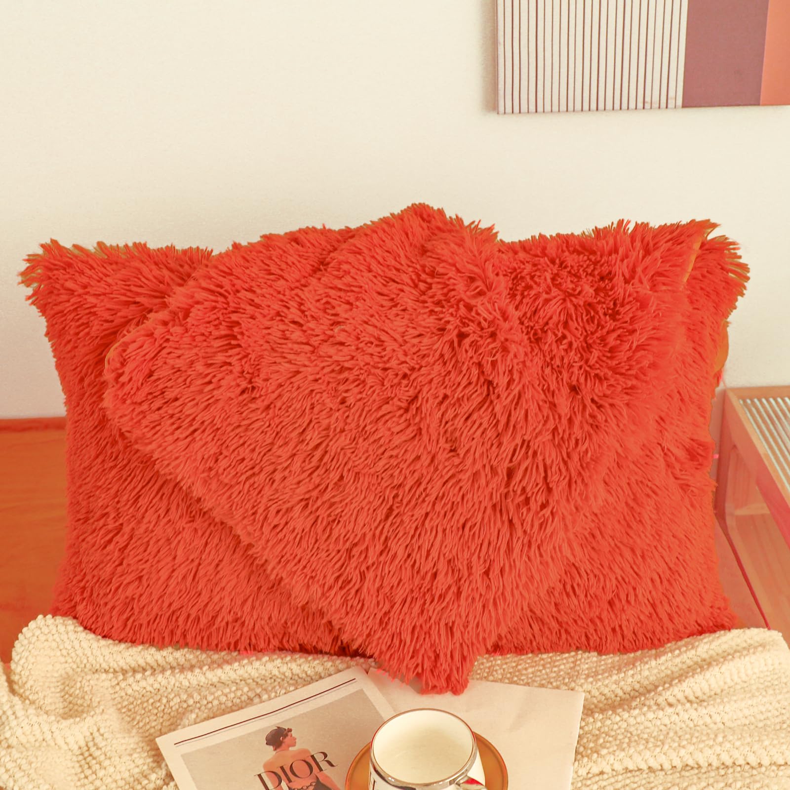 Funda Cojín Terciopelo Triturado Funda De Cojín De Terciopelo Triturado Liso - Tamaños 18x18, 24x24, 30x30 Pulgadas, Moderno Claraboya 40x40