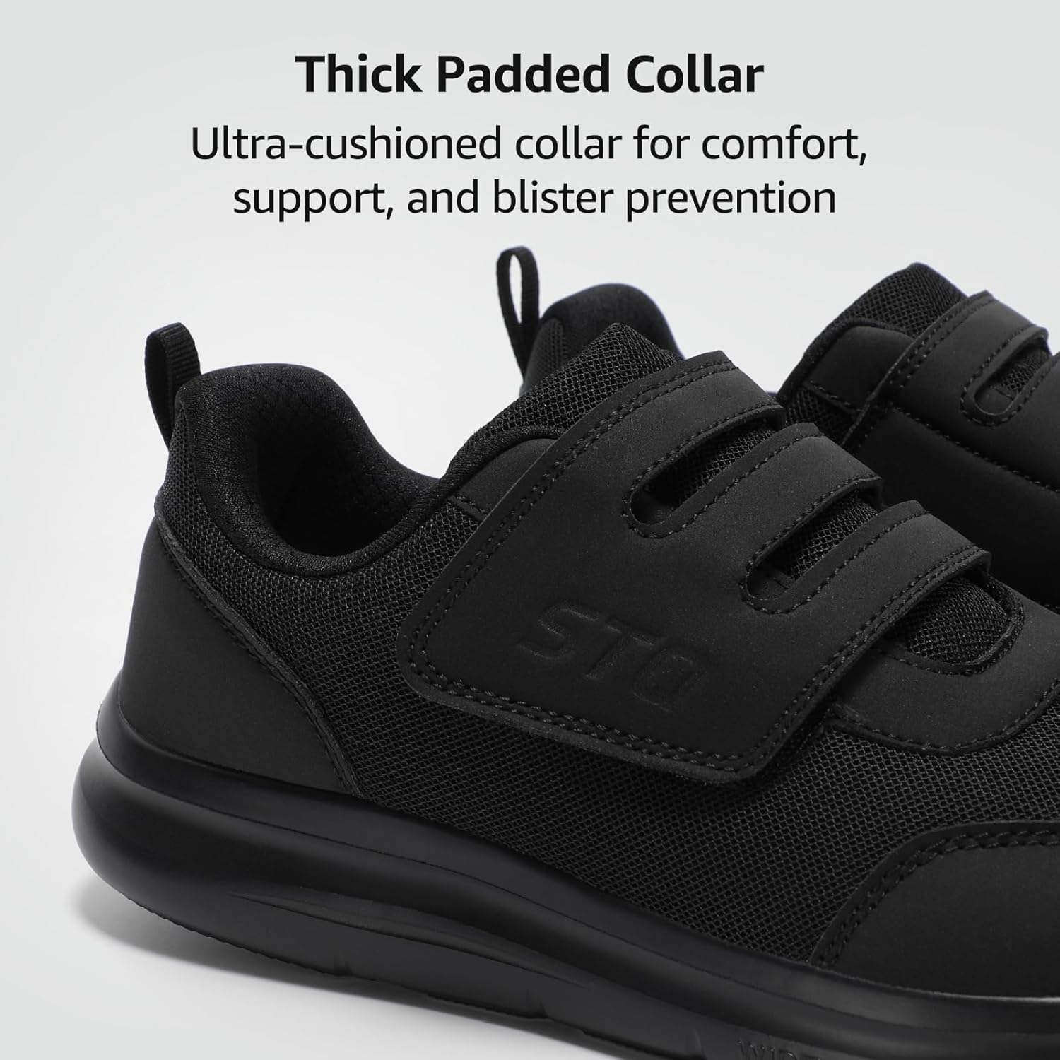 STQ Wide Toe Box Shoes Women, Hook and Loop Orthopedic Walking Shoe for Seniors, Bunions, Plantar Fasciitis, Hammertoes, Swollen Feet - Image 7