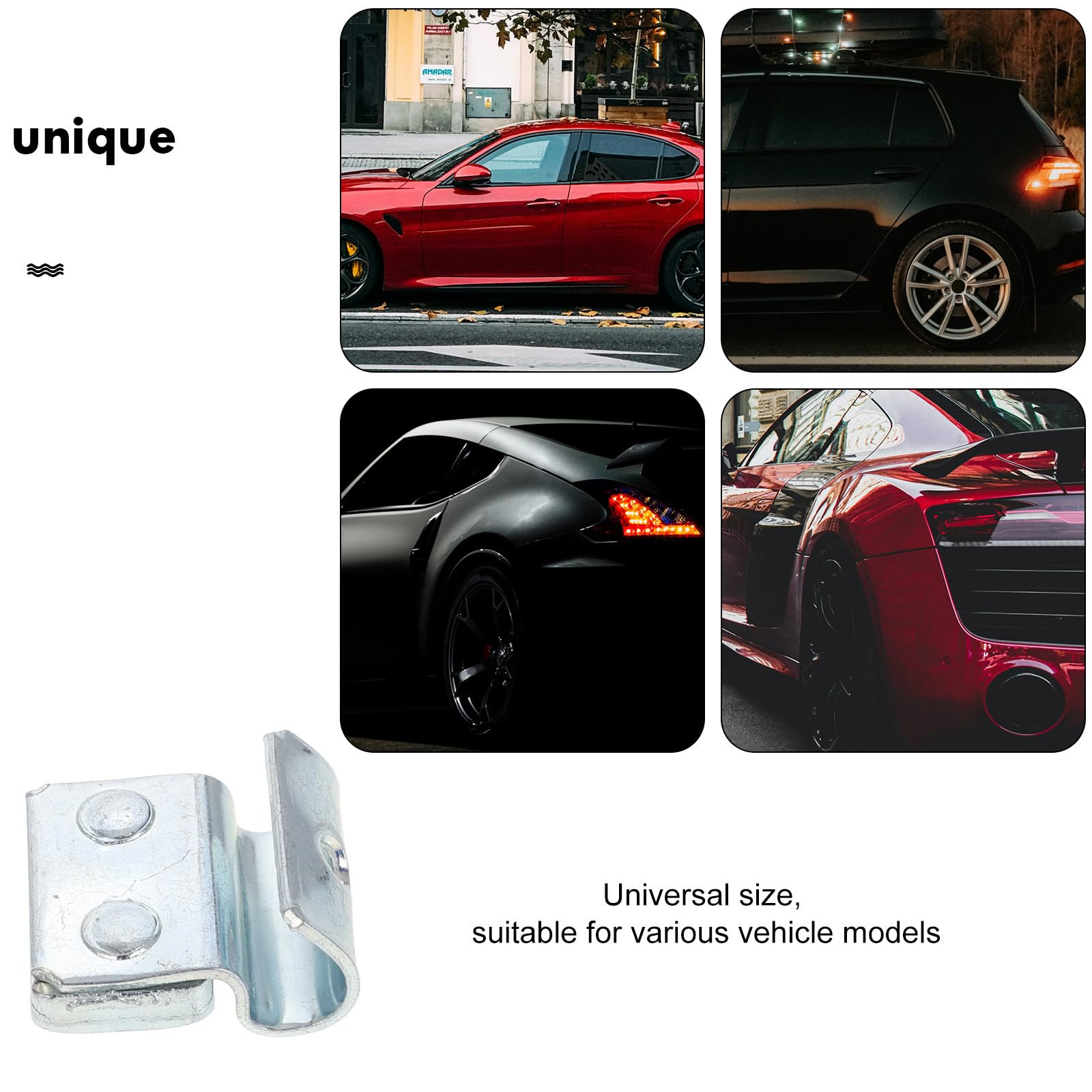 Kit Pesi per Bilanciamento Pneumatici Auto 100 Pezzi in Ferro e Acciaio Clip per Cerchi in Lega Adatto a Riparazione e Guida Sicura