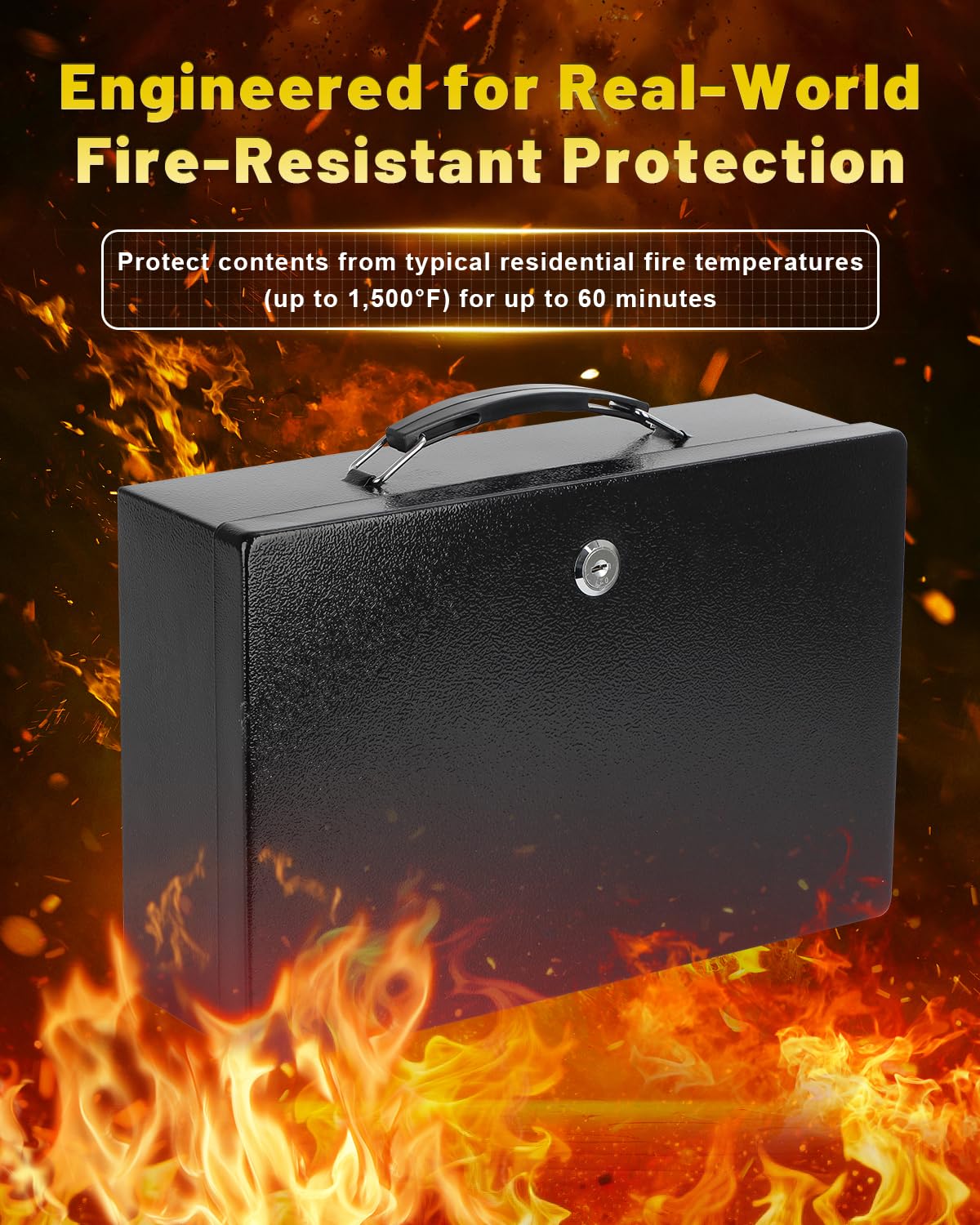 Fireproof Document Box - Protect Your Valuables -2 Fireproof Document Box - Protect Your Valuables -2