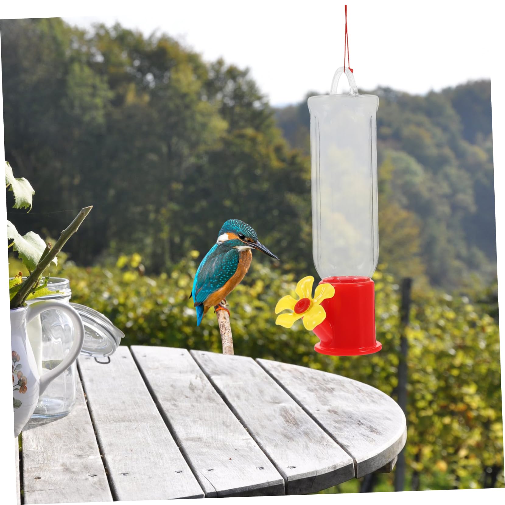 Mipcase 12pezzi Mangiatoie Sospese Per Uccelli Plastica Trasparente Contenitori Creativi Per Alimentazione Degli Uccelli Da Giardino Patio e Terrazzo Facili Da Appendere e Resistenti
