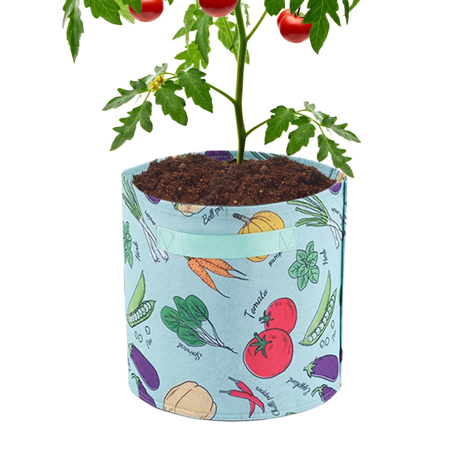 Bolsas de cultivo de papa y plantas para huerto en terraza o jardín de exterior