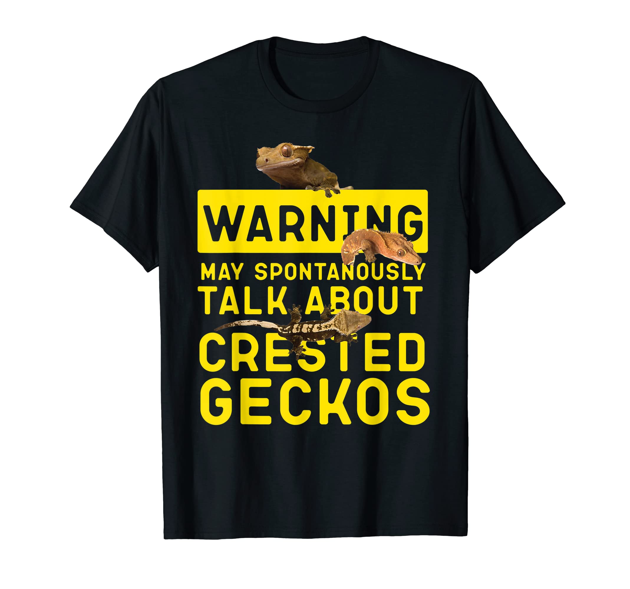 Youth Crested Gecko Lover Owner HS0Warning May Spontaneously Talk About Crested Geckos T-ShirtOEKO-TEX STANDARD 100