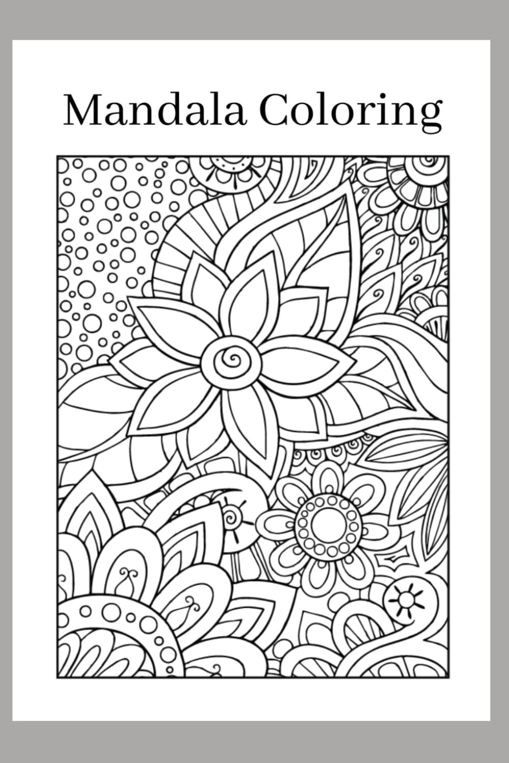 Mandala Coloring Worksheet Set