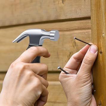 Claw Hammer Small Hammer Framing Hammer 8 oz Stubby Hammer Claw Hammers Mini Hammer with Non-Slip Handle for DIY Projects in Home and Office Blue