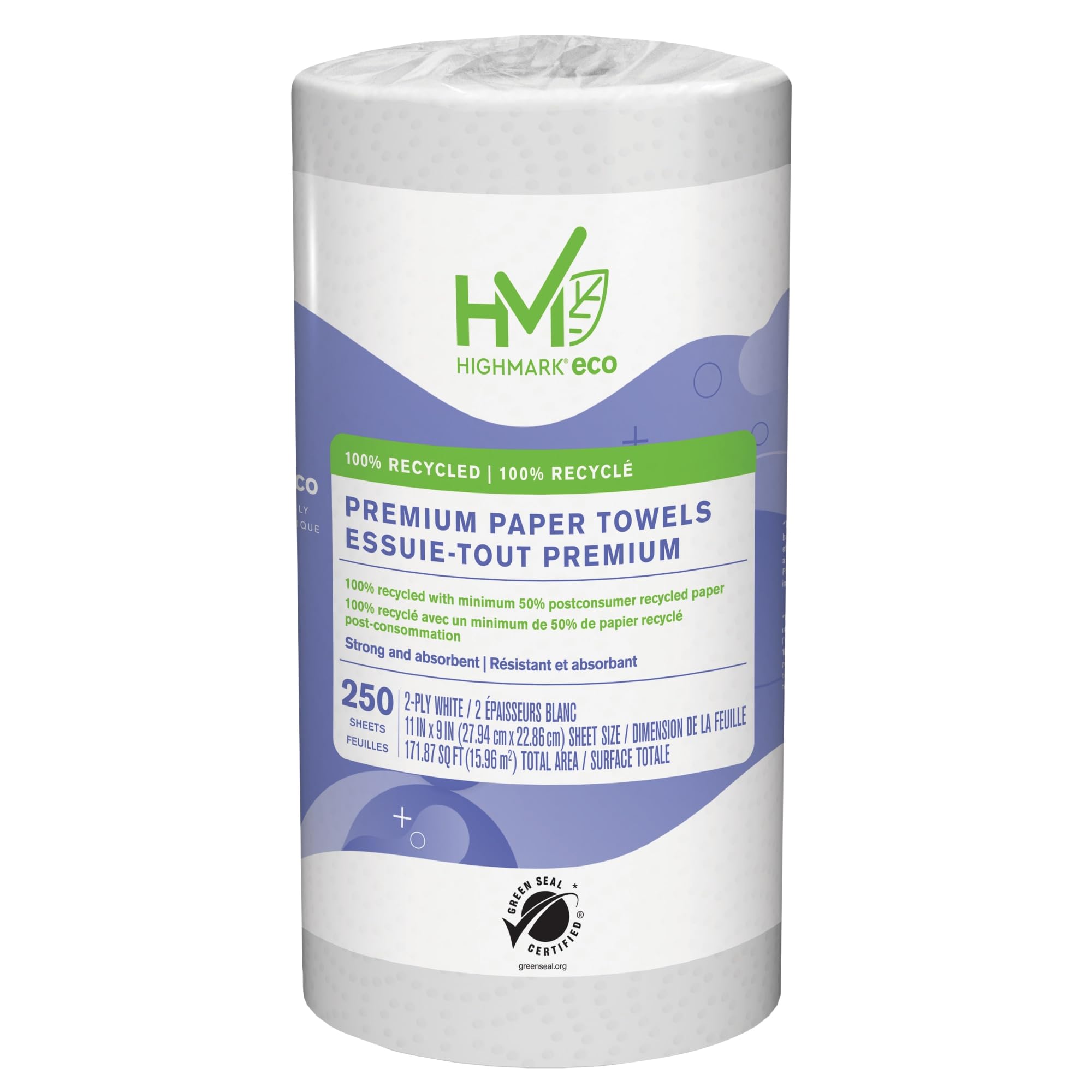 Highmark® ECO 2-Ply Premium Paper Towels, 9