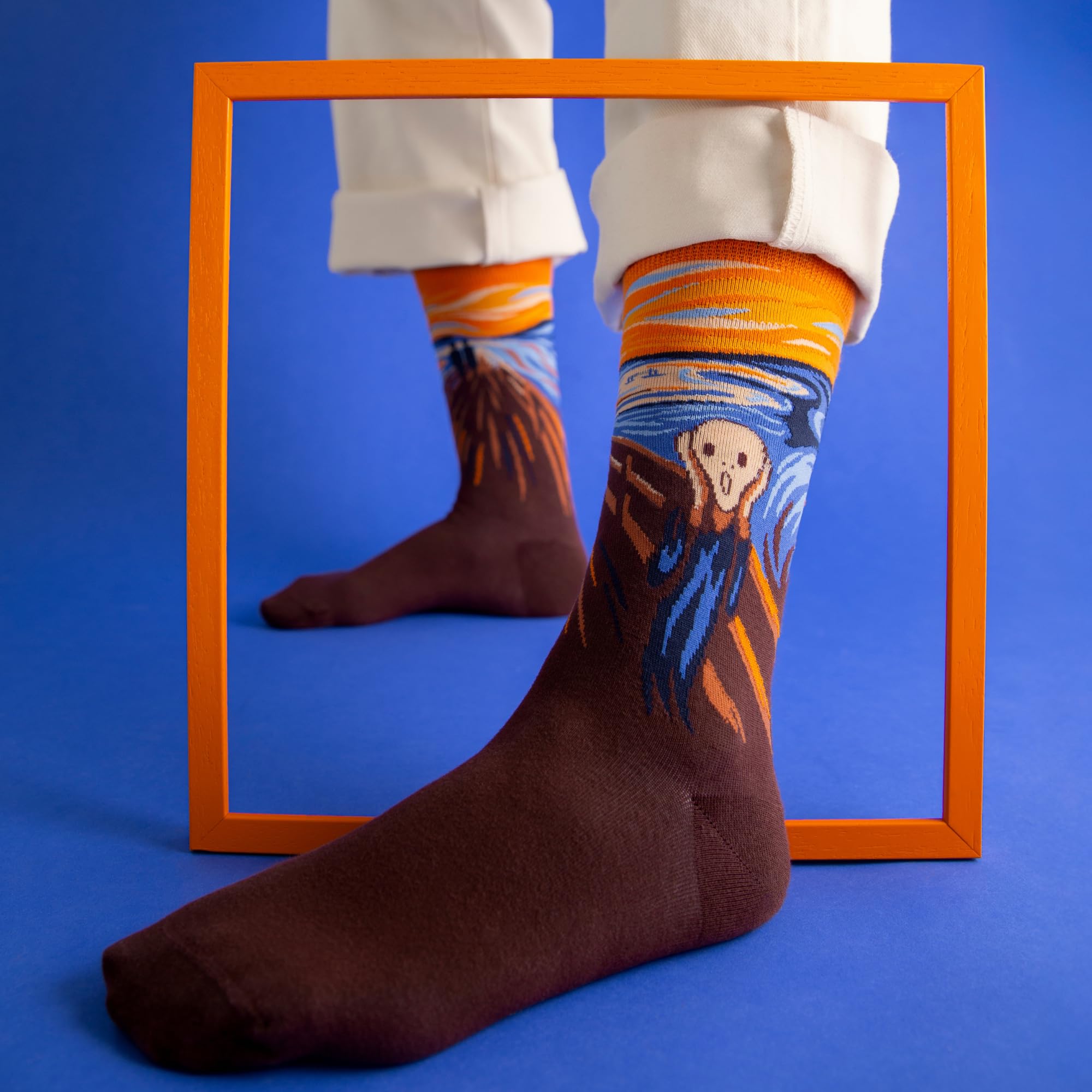 Chaussettes artificielles multipack – Chaussettes artistiques amusantes pour homme Motif artiste Cadeaux pour les amateurs d'art Chaussettes Artsy Socks Cadeau de Noël