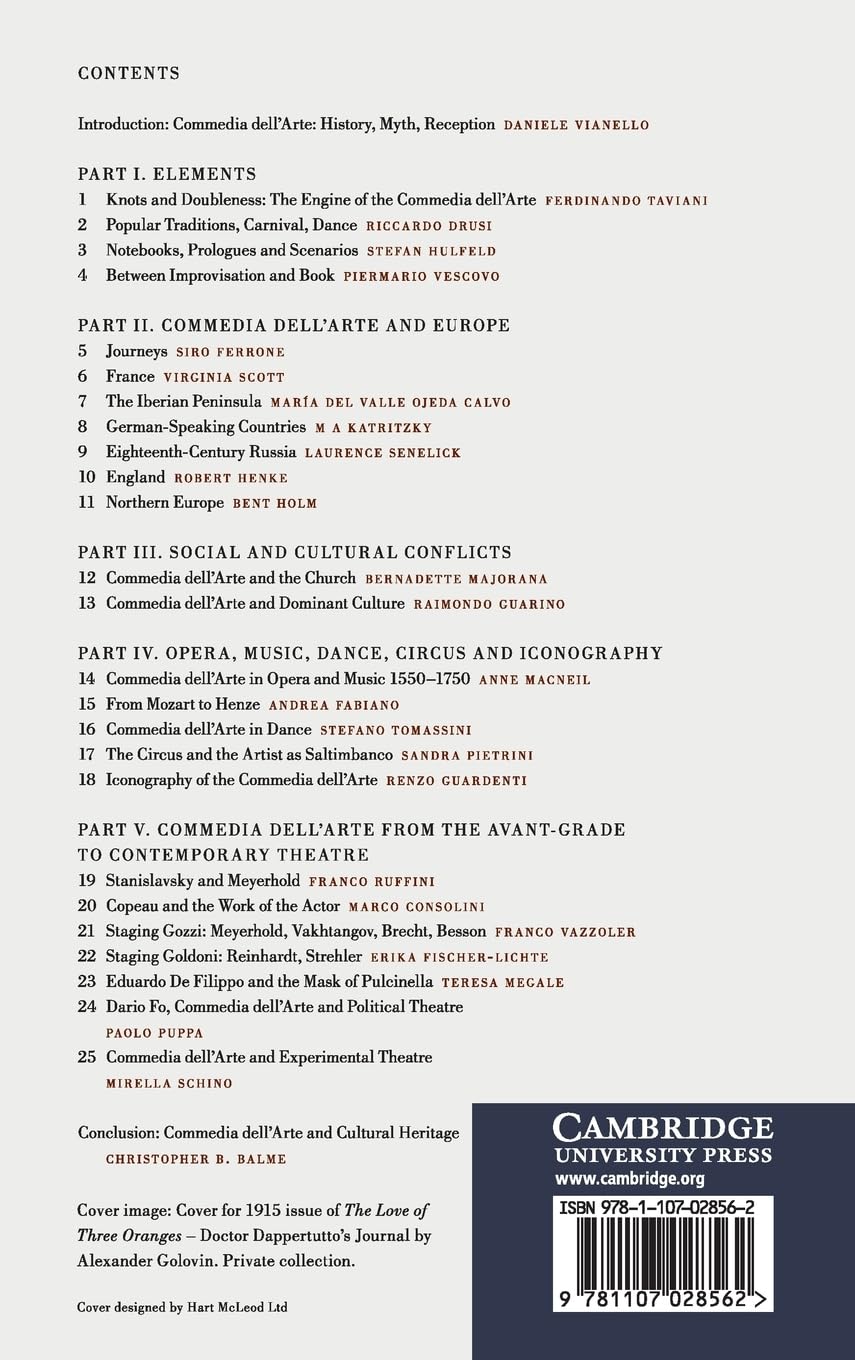Commedia dell'Arte in Context