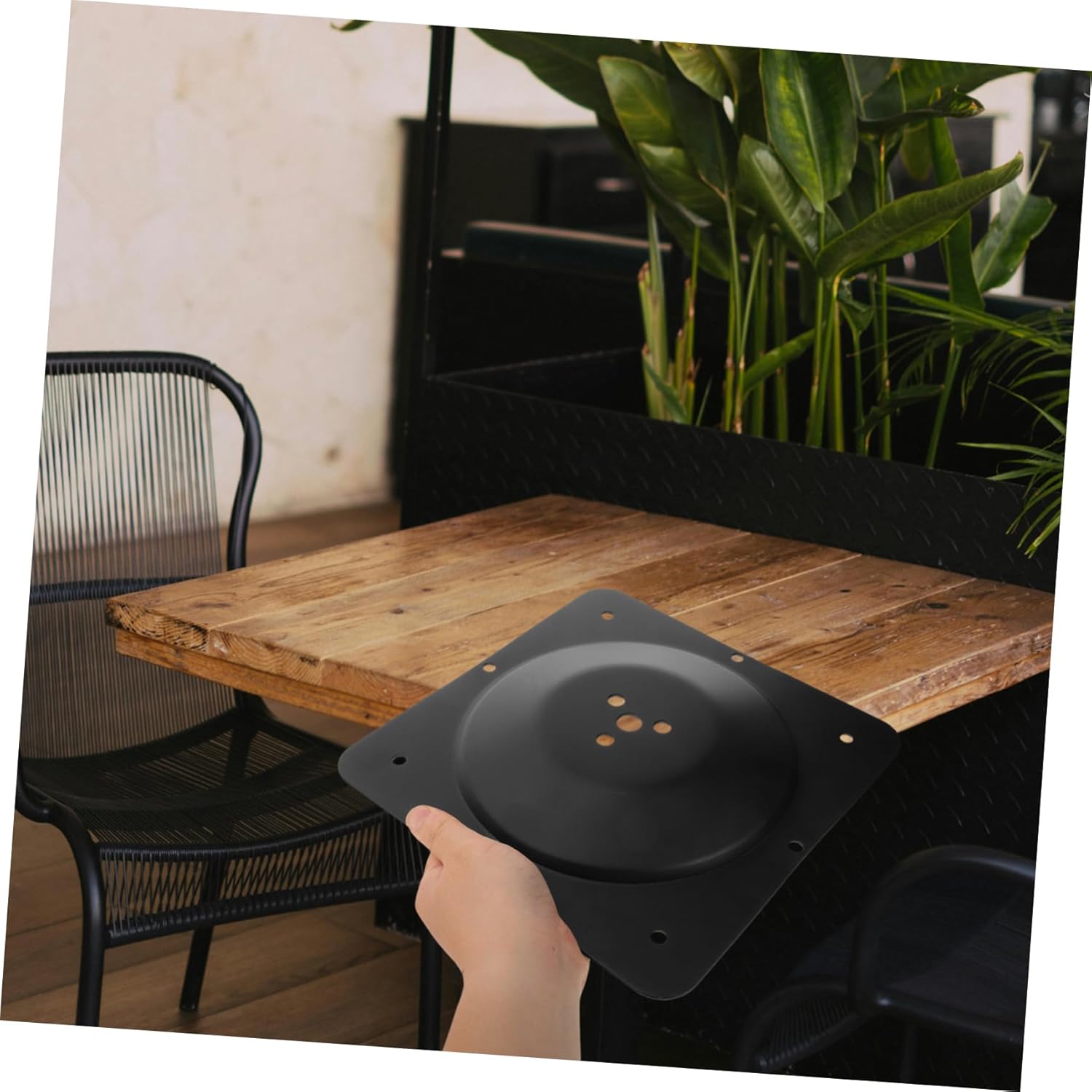 Heavy Duty Iron Table Leg Connector Plate Furniture Fastener for DIY Projects and Repairs for Securing Wobbly Legs Sofas Ottomans and Tables