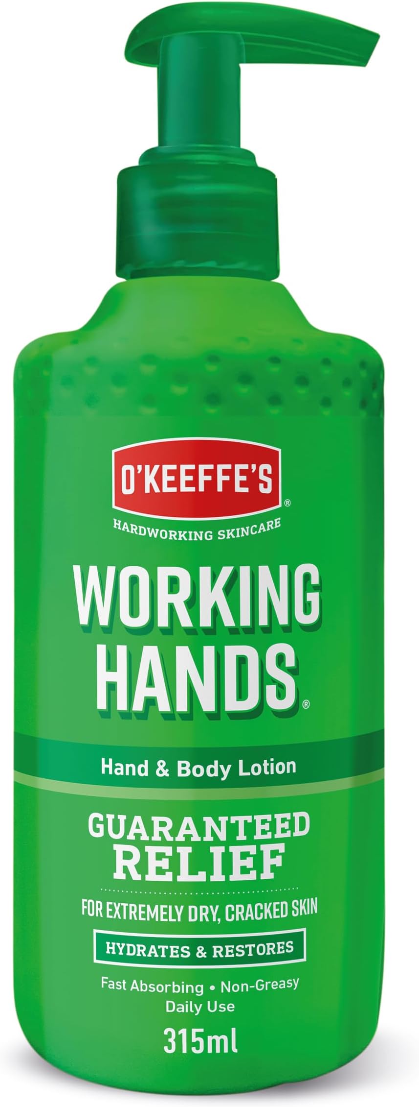 Working Hands Hand & Body Lotion, 315ml –Suitable for Sensitive Skin | Hydrates, Restores & Relieves Dry, Cracked Skin | Fast-absorbing, Non-Greasy & Suitable for Daily Use