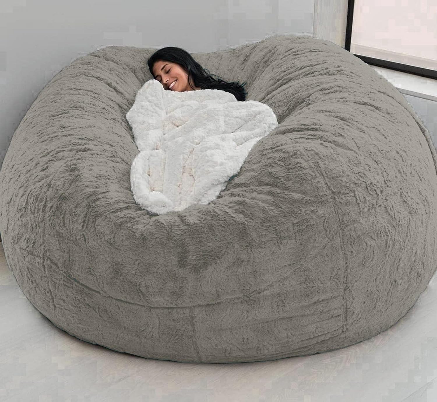 Bean Bag Bean Bag Bean Bag Filling Cushion Adult Bean Bag Giant Bean Bag Giant Bean Bag Fluffy Bean Bag Cover No Bean Bag Cushion Bean Bag Lazy Bag Light Brown-135X65cm