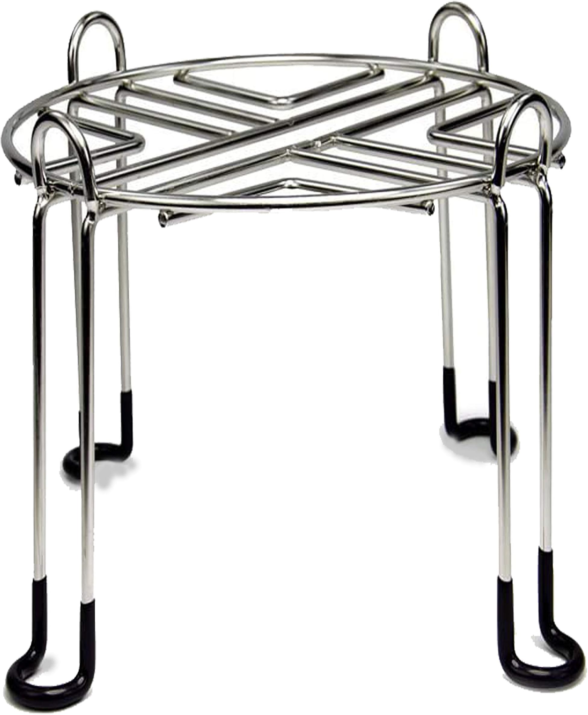 Water Filter Stand 8" Tall by 9" Wide Compatible with Berkey, Countertop Steel Stand for Most Medium Gravity Fed Water Coolers - Quality Stainless Steel - Fills Glasses, Pitchers, Water, Heavy Duty