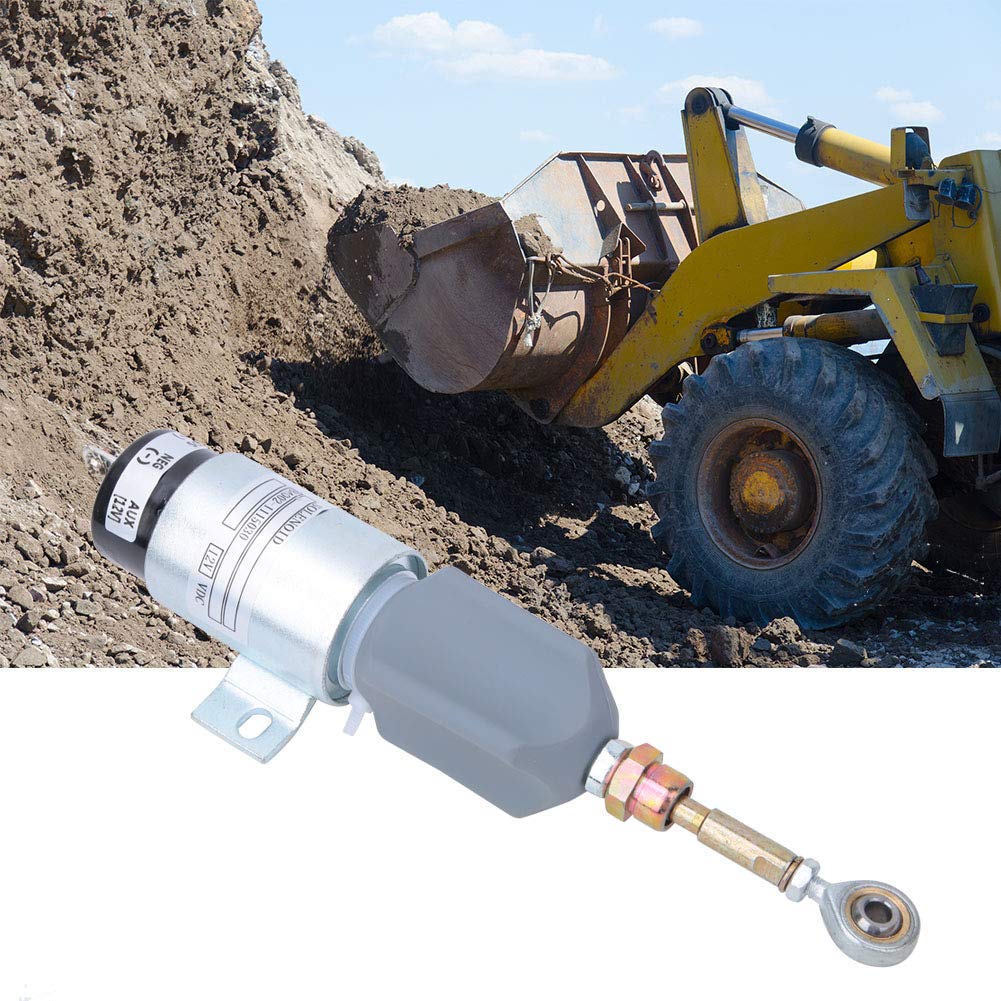 Solenoide de Apagado de Combustible, Voltaje 12V B4002-1115030 Válvula Solenoide de Apagado de Combustible Accesorios para Excavadora