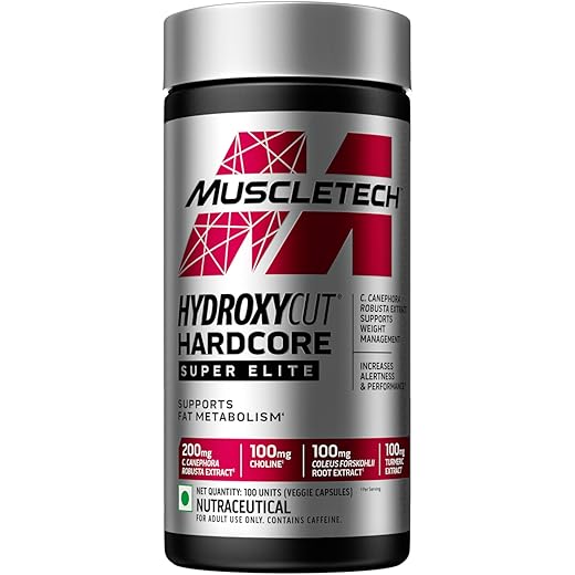 MuscleTech Hydroxycut Hardcore Veggie Capsules 100ct