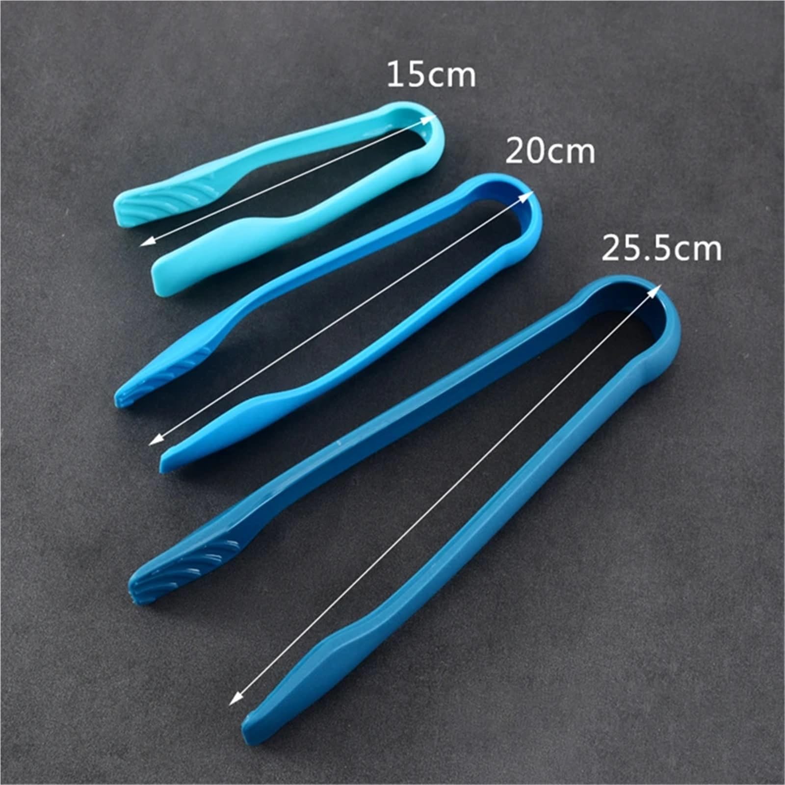 Ensemble De Pinces Pince alimentaire antidérapante, pince à pain en plastique, pince de service à salade, pince de cuisine, outils de barbecue, accessoires 3 pièces/ensemble Pour La Cuisine(Red)