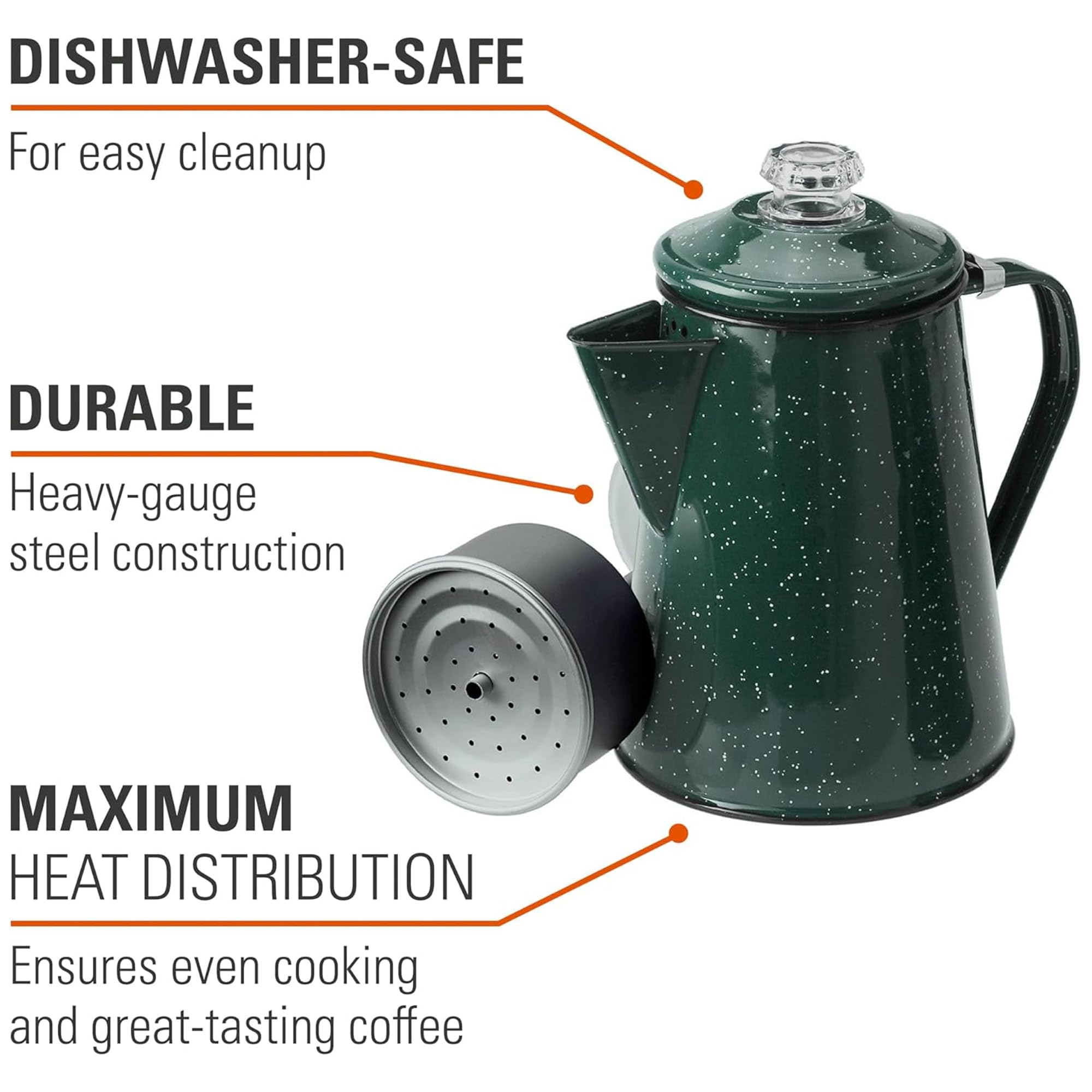 GSI 8 Cup Percolator- Green