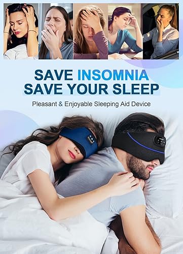 Miniatura 7 de TOPOINT Auriculares para dormir, audífonos Bluetooth para dormir, máscara de sueño con auriculares Bluetooth, ayuda para dormir, luz opaca para