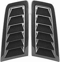Vista 3 de Qiilu Kit de 2 cucharas de ventilación para capó de automóvil, ajuste universal de entrada de aire frío, entradas de refrigeración, cubiertas