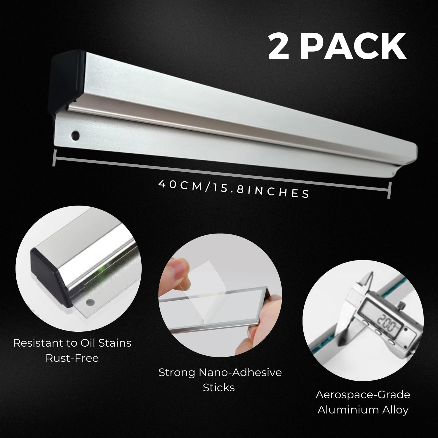 Tab-Greifer, Ticket-Halter, Restaurant, Tab-Bestellungsgreifer, Küche, Bestellhalter, 80 cm, Aluminium, Ticketgreifer, Wandmontage, Ticketschiene, Halter, Rechnungen, Quittungen, Lebensmittel,