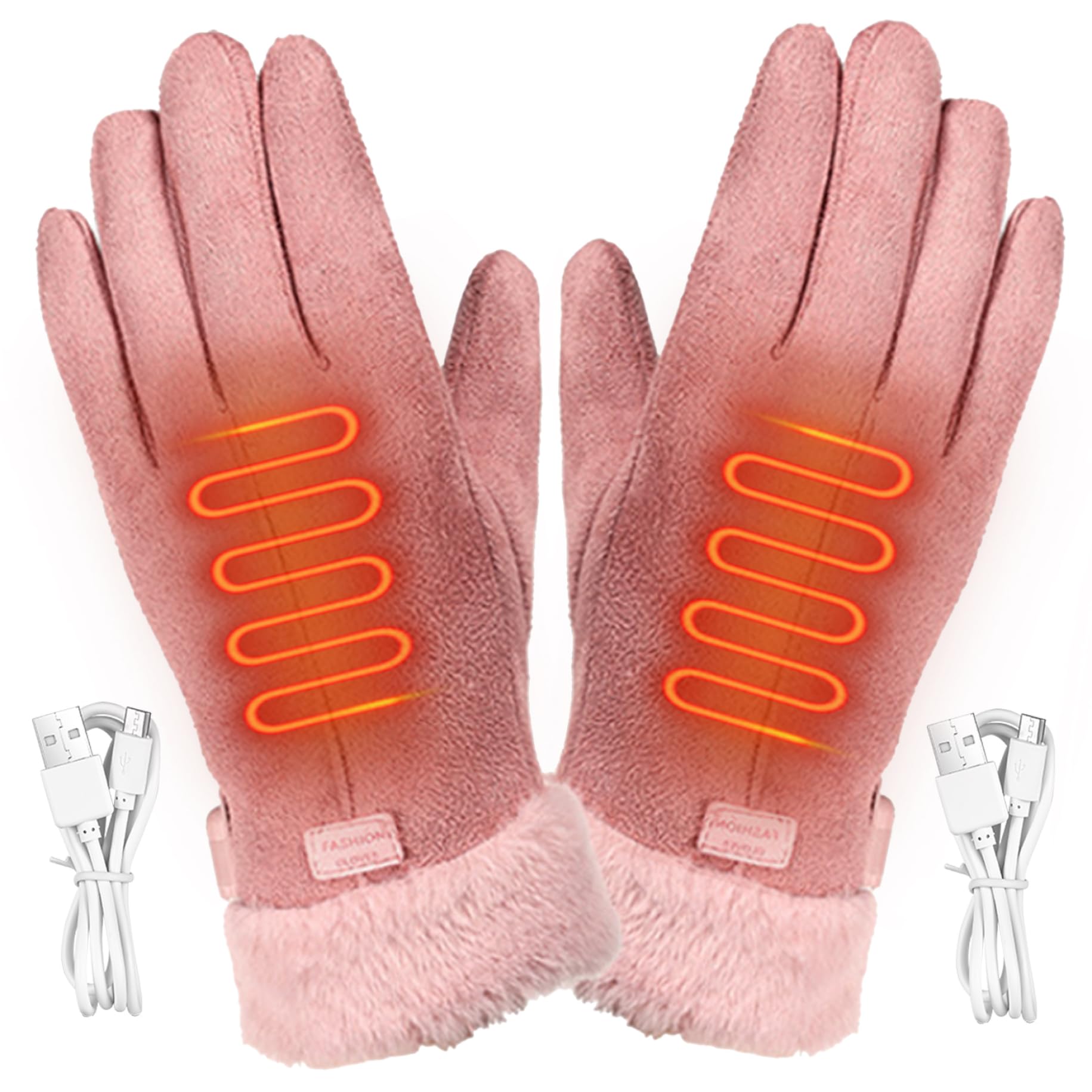 Guantes calefactables mujer e invierno: calentador de manos recargable e impermeable 8