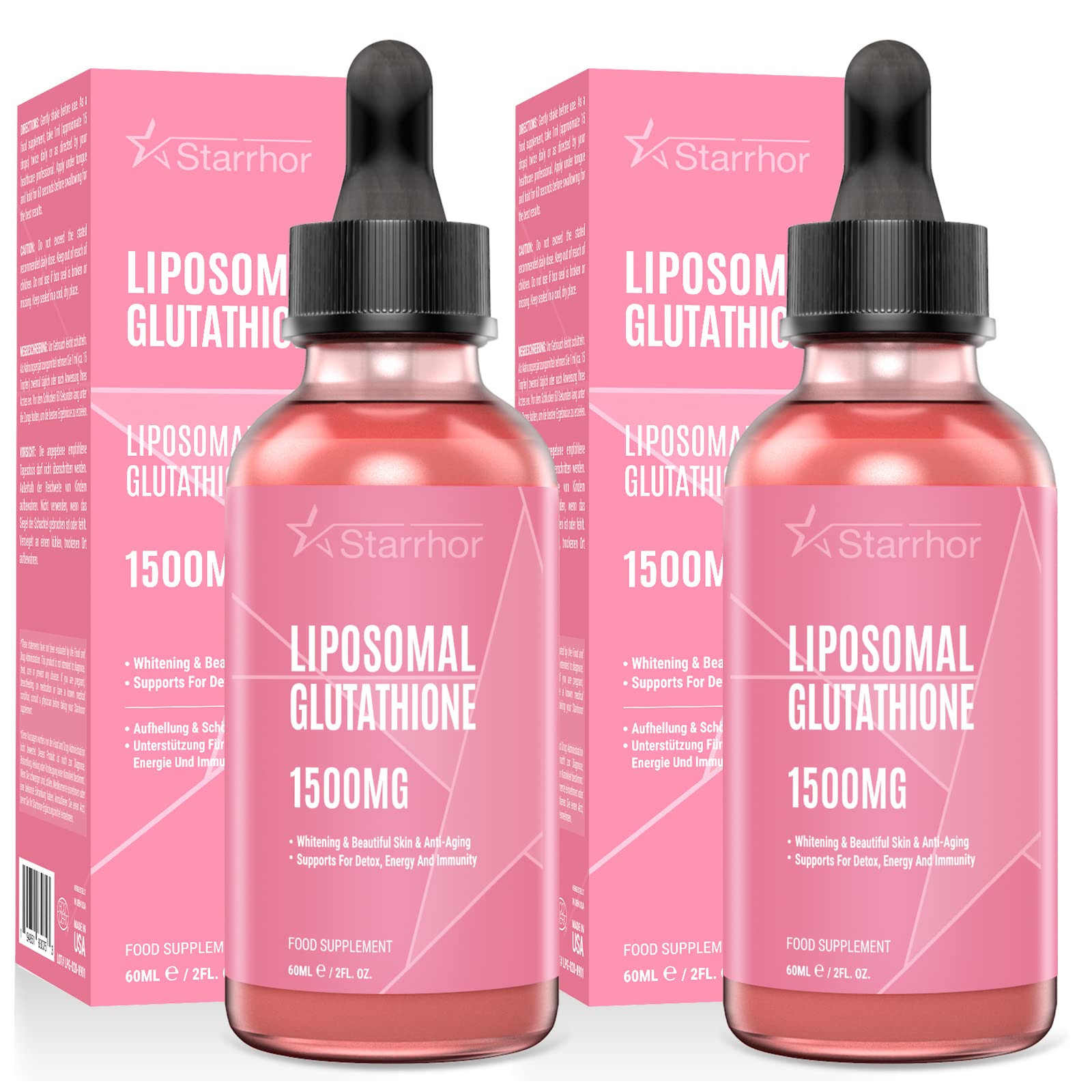 Buy Liposomal Glutathione Liquid 2 Pack, Antioxidant Glutathione