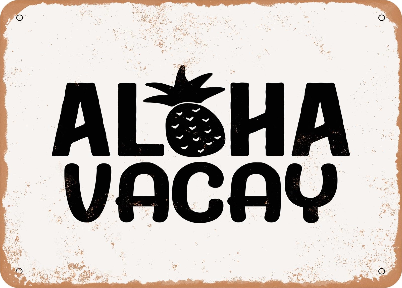 Metal Sign - Aloha Vacay - Vintage Look Sign home decor