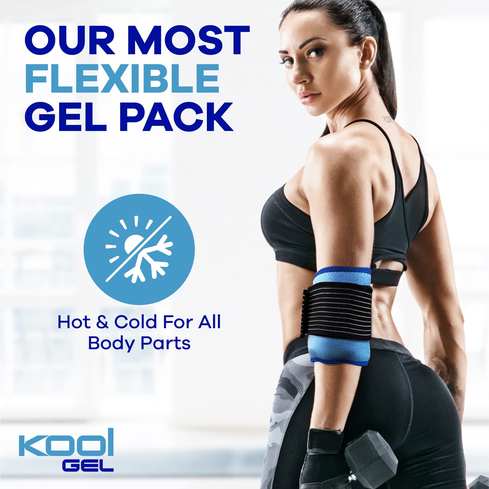 Buy Dual Ice Packs for Injuries Hot or Cold Gel Ice Pack Non