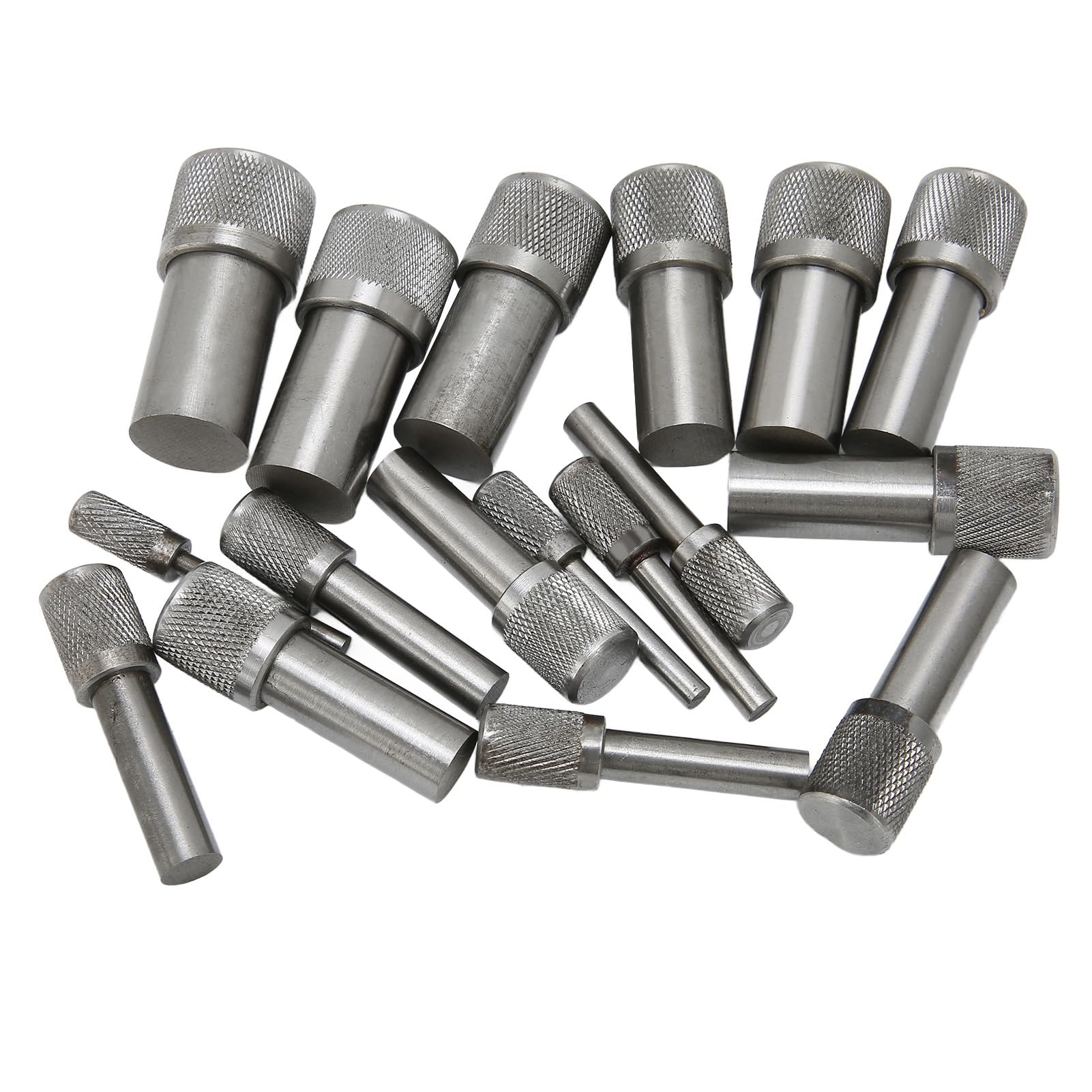 Annadue Professionelles Stahl-Scheibenschneider-Set für die Schmuckherstellung, 17 Stanzwerkzeuge Zum Formen von Metallanhängern, Runde Ausstecher mit Flachem für Metall-Leder-Papier