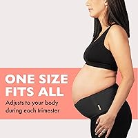 Vista 6 de AZMED - Banda de maternidad para soporte de vientre Transpirable , para dolor de abdomen, pelvis, cintura y espalda Ajustable Para todas