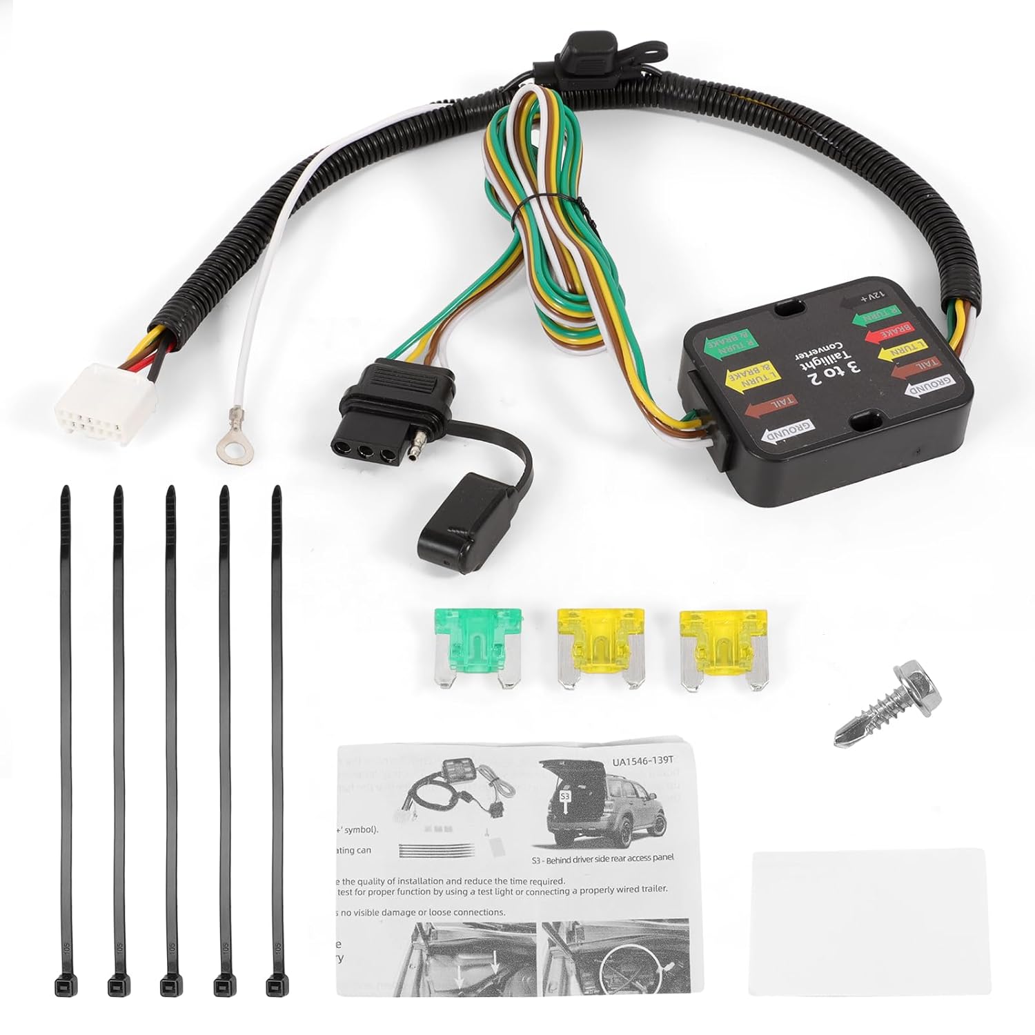 56494 Vehicle-Side Custom 4-Pin Trailer Wiring Harness Compatible with Mazda CX-70, CX-90