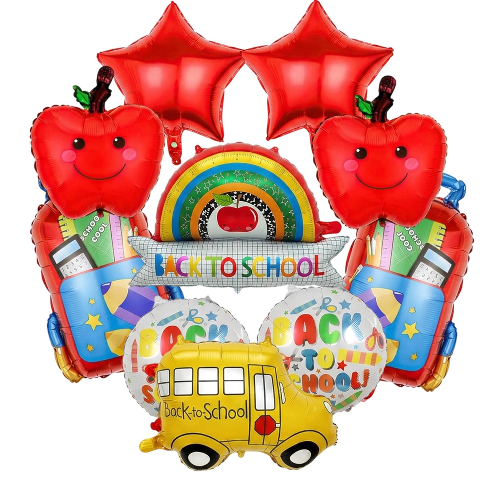 10Pcs Back to School Balloons Decorations for First Day of Schools