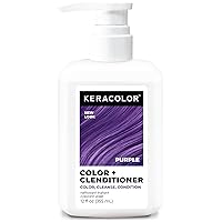 Vista 21 de Keracolor Color + Clenditioner 3-in-1 Color-Depositing Conditioner, Gently Cleanses & Conditions, Semi-Permanent Hair Color, 23 Shades, 12 Fl Oz