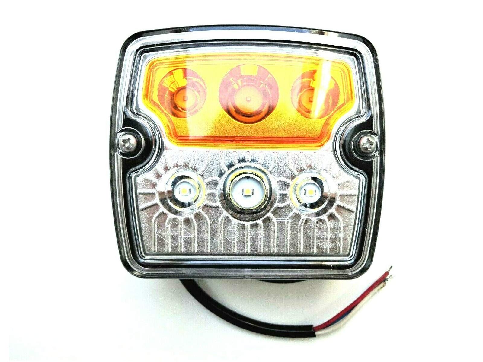 Luce di posizione a LED E9 12 V 24 V per rimorchi, camion, auto, camper, roulotte, trattori, escavatori, ecc