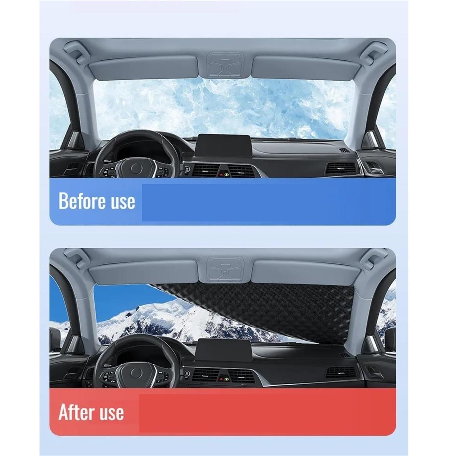 Copertura Antineve Per Parabrezza Universale Per Auto Con Magnete Protezione Antighiaccio Resistente Per Finestrini Anteriori/laterali E Specchietti Invernale Antigelo Copri Parabrezza Auto Inverno