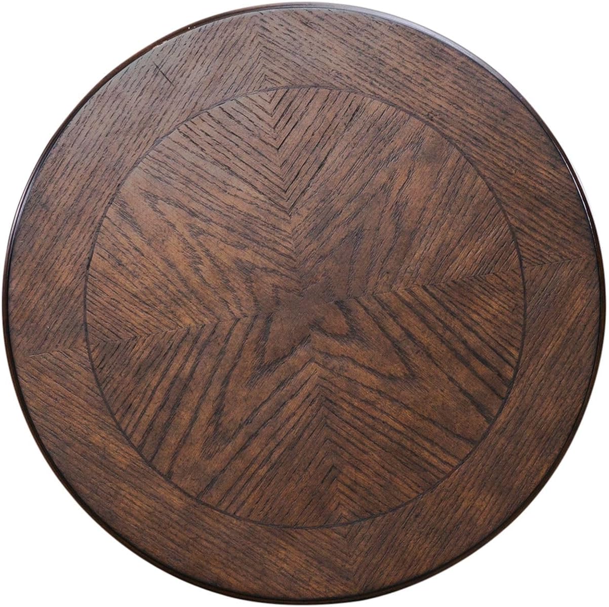 Liberty Furniture Allington Round End Table for Living Room - Satin Sienna