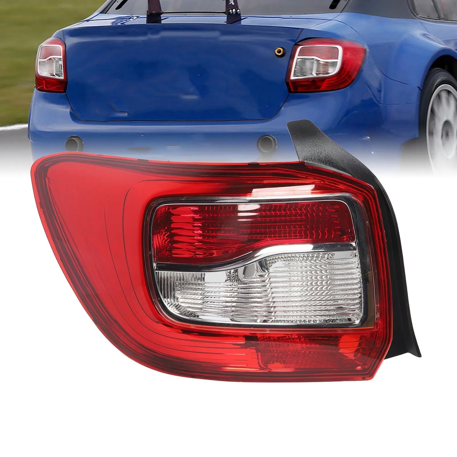 Lámpara Piloto Trasero Luz trasera lámpara trasera resistente y elegante luz trasera sin bombilla de repuesto para Dacia para Logan MK2 pre-Facelift 2013-2016(RIGHT)