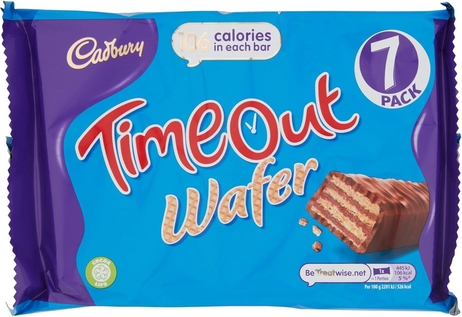 Cadbury Timeout Wafer Bar, 20.2 g