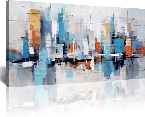 Lapremoly Abstract Canvas Wall Art For Living Room Large Wall Decor For Office Bedroom Decorations Urban Architectural Pictures Abstract Wall Paintings Prints Artworks Modern Home Decor 30"X60"