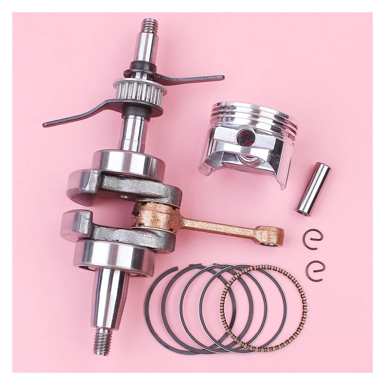 Kit de Anillo de retención de Pasador de pistón de cigüeñal de 39 mm for cortacésped GX35 GX 35 de 4 Tiempos, Motor de Gasolina pequeño.