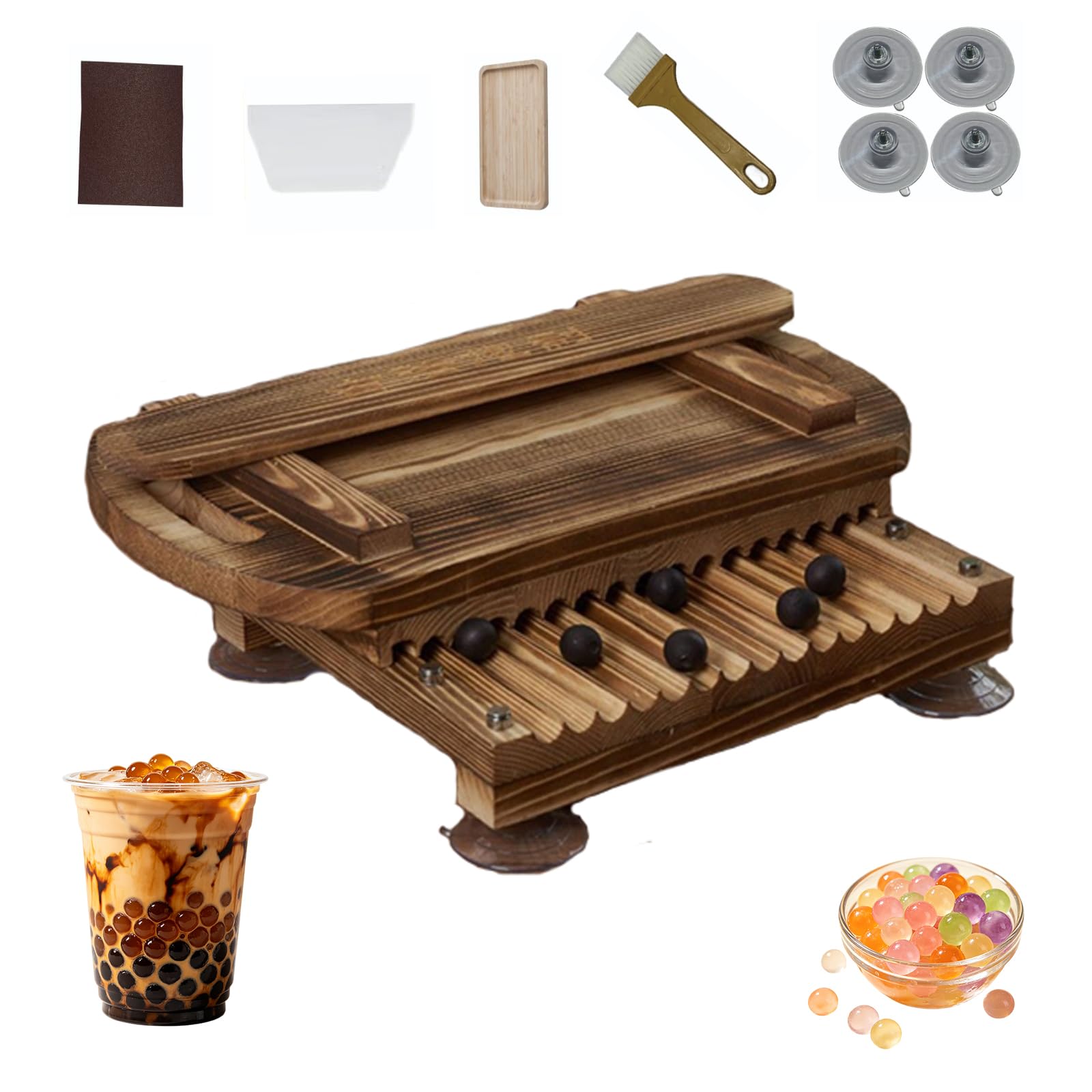 Qlbnxks Tapioca Beads Forming Tool DIY Pearl Maker for Bubble Tea Milk Tea Tapioca Pearls Dessert Stores(Size:15mm)