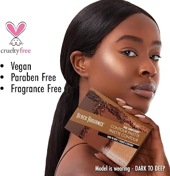 Black Radiance True Complexion Contour Palette, Medium to Dark, 0.38 Ounce