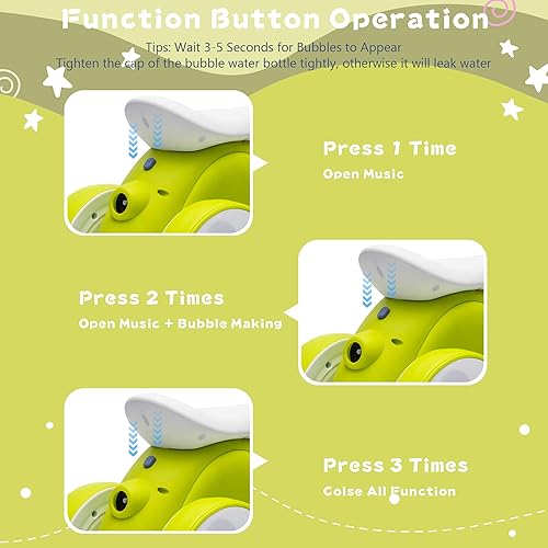 Miniatura 5 de Bicicleta eléctrica de equilibrio para bebés de 6 V con máquina de burbujas, bicicleta de equilibrio 4 en 1 para niños y niñas de 1 año con motor