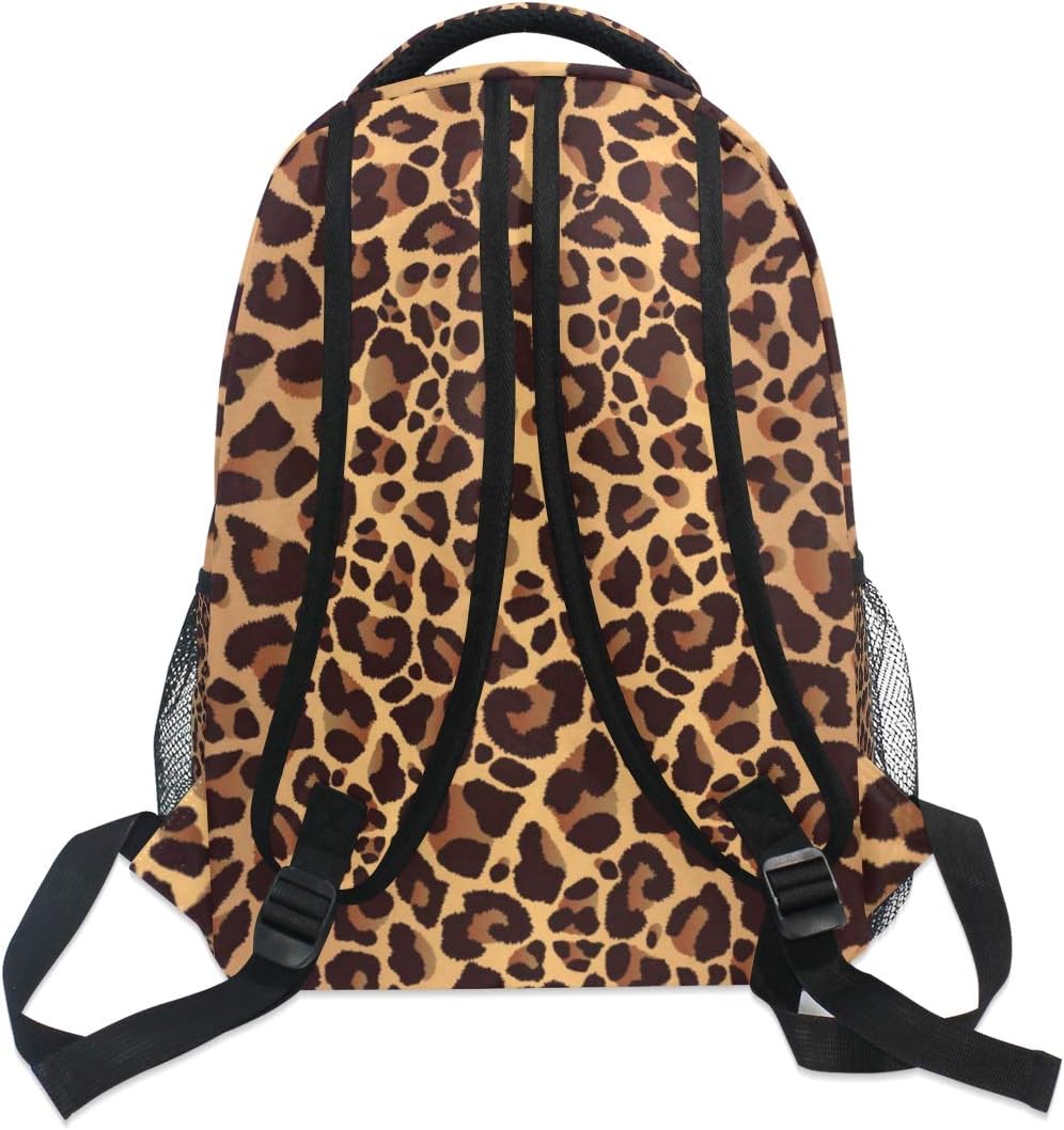 AUUXVA Animal Leopard Print Backpack College School Book Shoulder Bag Travel Daypack for Boys Girls Man Woman - Image 5