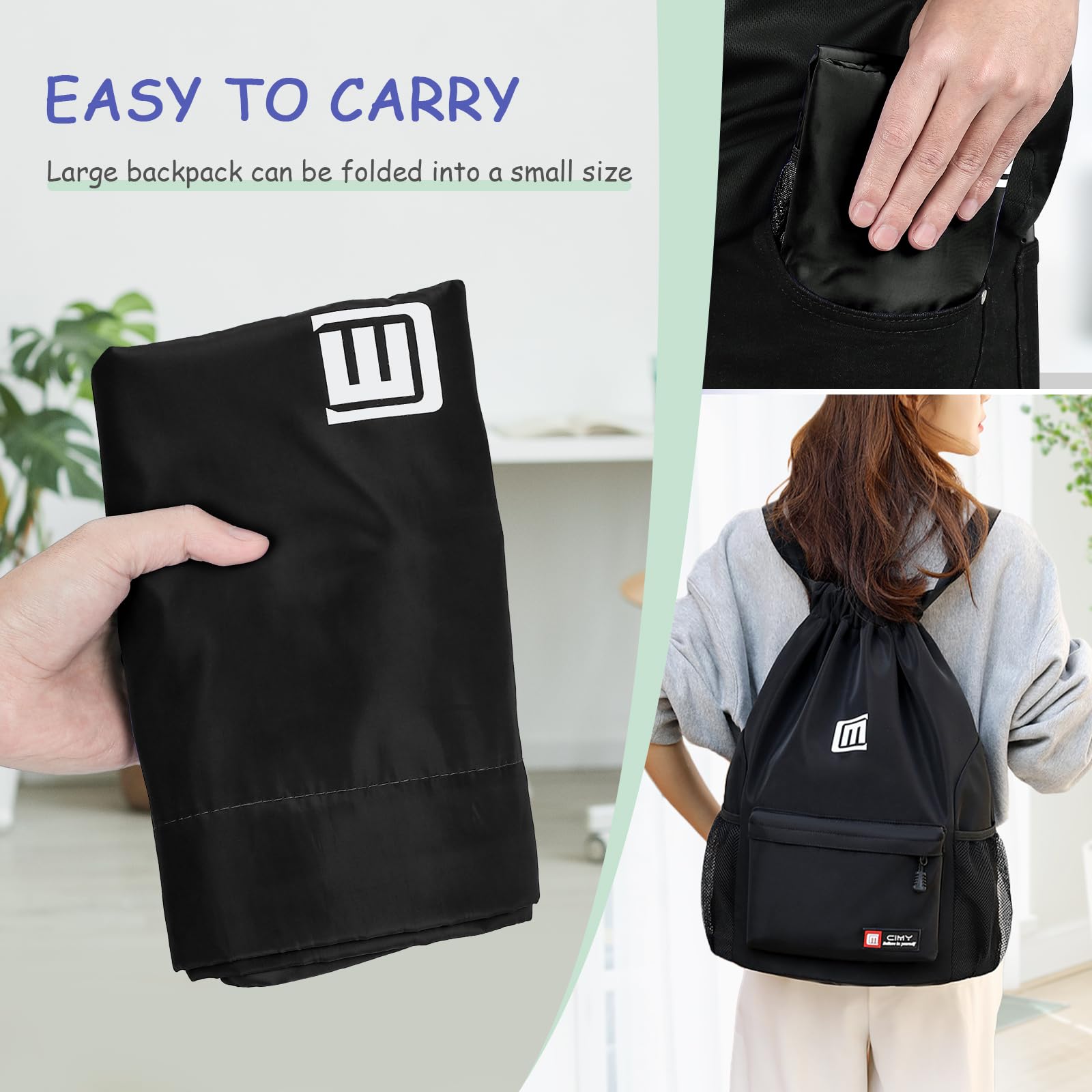 Fadeeg Sacca Sportiva,Unisex Sacchetto Sportivo Borsa Con Coulisse Sacca Palestra Sacchetta Sportiva Per Bambini E Adulti