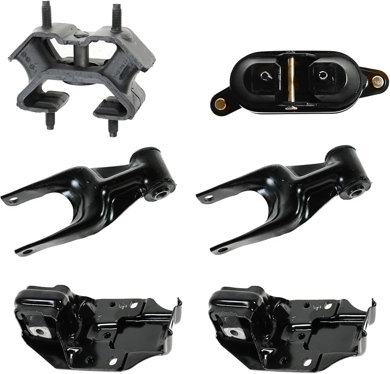Kit completo de coxins do motor e câmbio TRQ com suportes de torque – 6 peças
