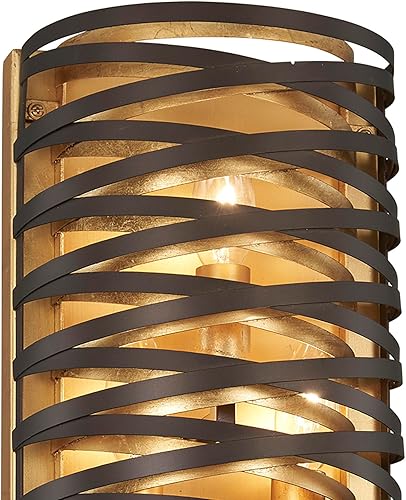 Miniatura 2 de Minka Lavery Unique Wall Sconce Lighting 3673-111 - Lámpara de pared de flujo vórtico, 3 luces, 180 vatios, bronce oscuro