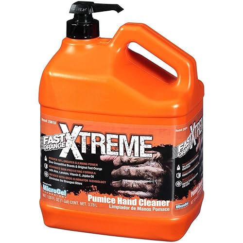 Permatex 25618limpiador rápido para manos naranja, Xtreme, 1galón, 1 Galón